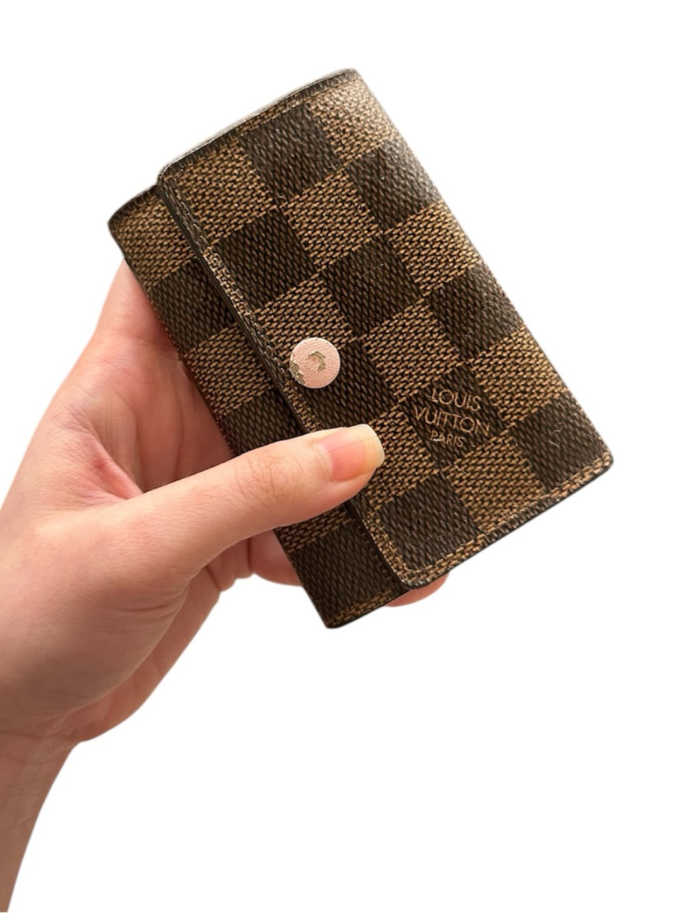 Louis Vuitton Brown Damier Ebene Card & Key Holder